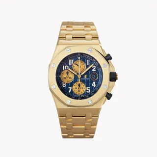 Audemars Piguet Royal Oak Offshore 26470BA.OO.1000BA.01 42mm Ceramic and Yellow gold Blue