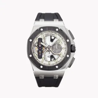 Audemars Piguet Royal Oak Offshore Tourbillon  26387IO.OO.D002CA.01 Ceramic and Titanium Silver