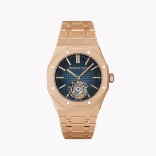 Audemars Piguet Royal Oak Tourbillon 26730OR.OO.1320OR.01 41mm Rose gold Blue