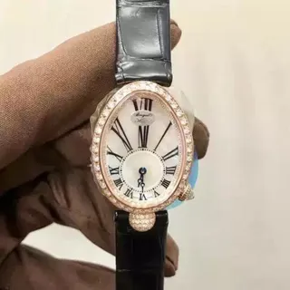 Breguet Reine de Naples 8928BR/51/944/DD0D3L 33mm Rose gold White