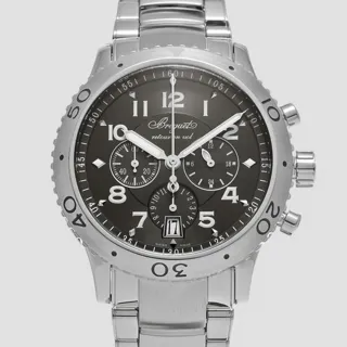 Breguet Type XX - XXI - XXII 3810ST/92/SZ9 43mm Stainless steel Gray