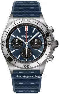 Breitling Chronomat B01 AB0134101C1S1 42mm brushed/polished steel blue