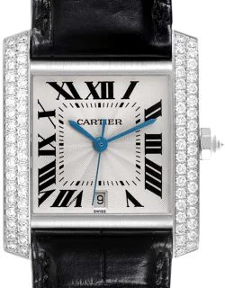 Cartier Tank Française WE1003S3 28mm White gold Silver