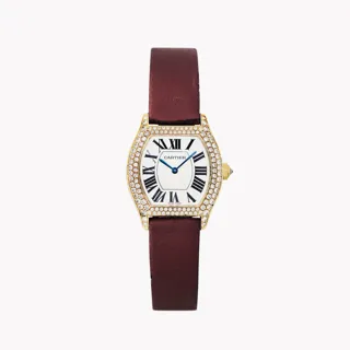 Cartier Tortue 2645 34mm Yellow Gold$Pave Diamonds