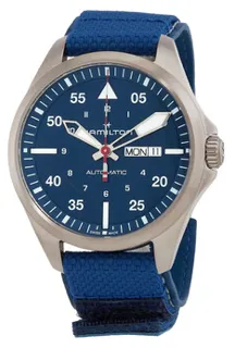 Hamilton Khaki Aviation H64655941 Titanium Blue