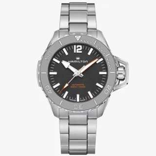 Hamilton Khaki Navy H77815130 46mm Stainless steel Black