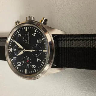 IWC Pilot IW371701 42mm Stainless steel Black