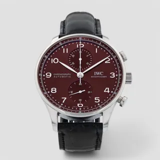 IWC Portugieser IW371616 41mm Stainless steel Red