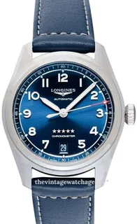 Longines Spirit L3.410.4.93.0 37mm Stainless steel Blue