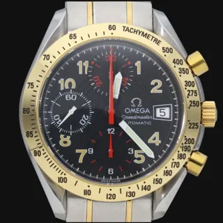 Omega Speedmaster Date 3313.53 39mm Yellow Gold$Steel Black