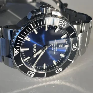 Oris Aquis 01 733 7730 4135-07 8 24 05PEB 43.5mm Stainless steel Blue