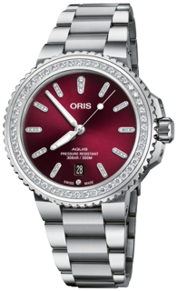 Oris Aquis 01 733 7766 4998-07 8 22 05PEB 41mm Stainless steel Red