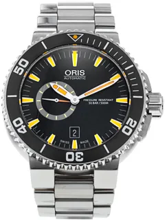 Oris Aquis Small Second 01 743 7673 4159-07 8 26 01PEB 46mm Ceramic and Stainless steel Black