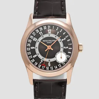 Patek Philippe Calatrava 6000R-001 37mm Rose gold Brown