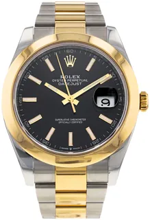 Rolex Datejust 41 126303 41mm Yellow gold and Stainless steel Black