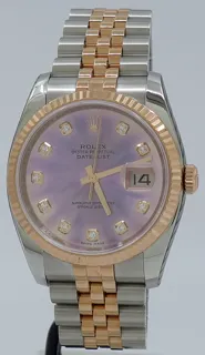 Rolex Oyster Perpetual "Datejust" 116231 Stainless steel and 18k rose gold silver$rose