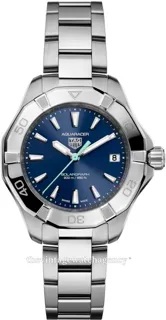 TAG Heuer Aquaracer WBP1311.BA0005 34mm Brushed/polished steel Blue