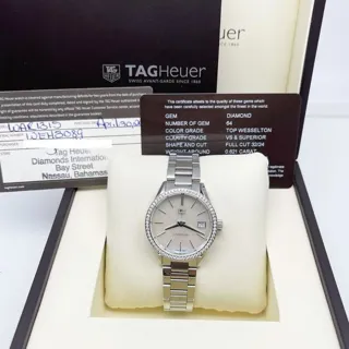 TAG Heuer Carrera WAR1315.BA0778 32mm Stainless steel White