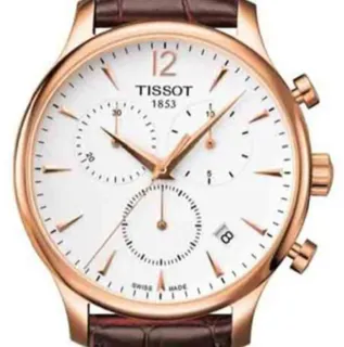 Tissot Tradition T0636173603700 42mm Stainless steel brown