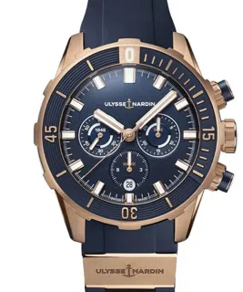 Ulysse Nardin Diver Chronograph 1502-170-3/93 Red gold Blue