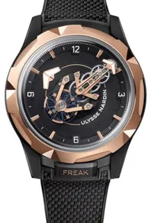 Ulysse Nardin Freak 2405-500-2A/3D Rose gold and Titanium and Black DLC Black