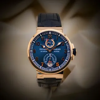 Ulysse Nardin Marine Chronometer Manufacture 1186-126/63 43mm Rose gold Blue