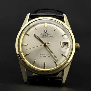 Universal Genève Polerouter 404601-3 35mm Yellow gold and Stainless steel Champagne