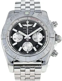 Breitling Chronomat B01 AB0110 BLA WHT 43mm Stainless steel Black