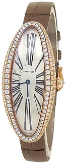 Cartier Baignoire Allongée WJBA0006 21mm Rose gold Silver