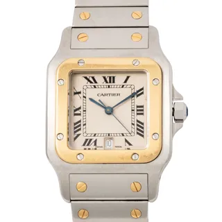 Cartier Santos Galbée 187901 Stainless steel and 18k yellow gold Cream