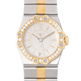 Chopard St. Moritz 8024 24.5mm Stainless steel and 18k yellow gold Silver