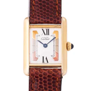 Cartier Tank Vermeil 5057001 20.5mm Silver and Gold-plated