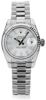 Rolex Datejust 179178 18k white gold Silver