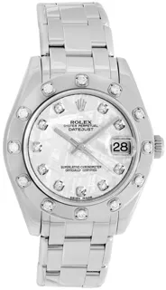 Rolex Pearlmaster 81319 34mm White gold Gray