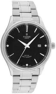 Tudor Style 41mm Stainless steel Black