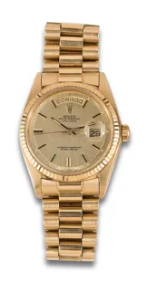 Rolex Oyster Perpetual Day-Date 37mm 18k yellow gold Golden