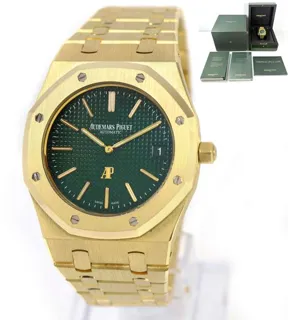 Audemars Piguet Royal Oak Selfwinding 15205BA.00.1240BA.01 ( OAK  THIN) 39mm Yellow gold Green