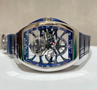 Franck Muller Vanguard Stainless steel Skeletonized