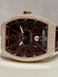 Franck Muller Vanguard V 45 SC DT 5N NR Rose gold Black