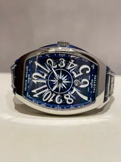 Franck Muller Vanguard V35 SC DT FO 35mm Stainless steel Blue