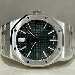 Audemars Piguet Royal Oak 15510ST.OO.1320ST.09 41mm Stainless steel Green