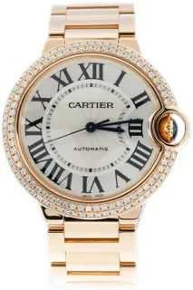 Cartier Ballon Bleu de Cartier WJBB0064 36mm Rose gold Silver