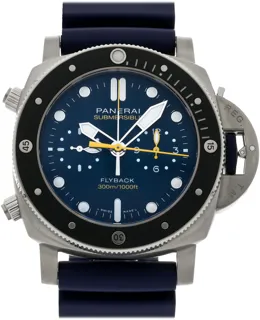 Panerai Submersible PAM 01291 47mm Titanium blue