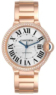 Cartier Ballon Bleu WE9005Z3 36mm Rose gold Silver