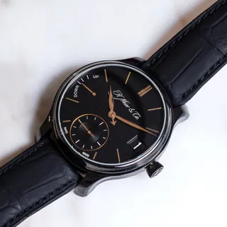 H. Moser & Cie. Calendario perpetuo 1341-0500 41mm Titanium Black