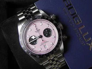 Tudor Black Bay Chronograph 79360N 41mm Stainless steel Pink