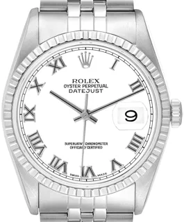 Rolex Datejust 16220 Stainless steel White