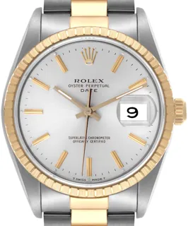 Rolex Date 15223 Stainless steel and 18k yellow gold Silver