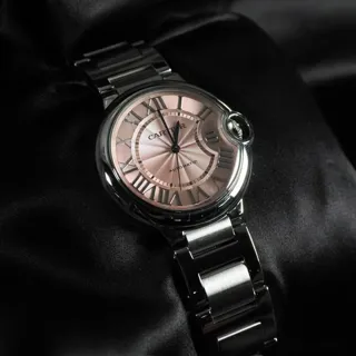 Cartier Ballon Bleu W6920041 36mm Stainless steel Pink