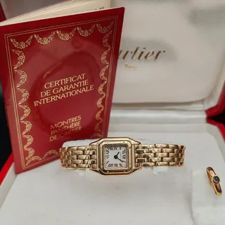 Cartier Panthère 1130   FULL SET. 17mm Yellow gold White